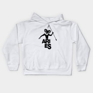 Tribal zodiac. Aries Kids Hoodie